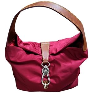 DOONEY & BOURKE BELVEDERE LOCK LOGO SHOULDER BAG RED